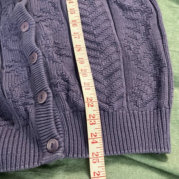 Vintage Northern Reflections Sweater Womens S Floral Purple Cardigan Granny 90s - Picture 7 of 7